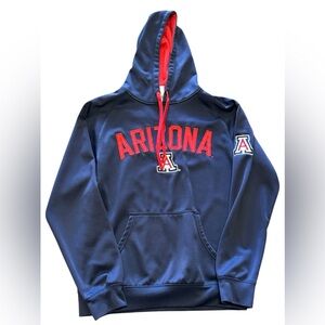 U of A Small Blue Pullover Hooded Sweatshirt